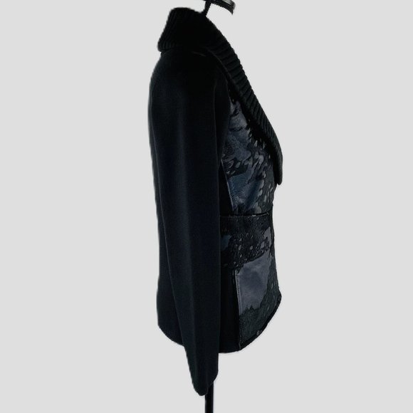 Alejandra Iglesias Black Leather Jacket, Small – Rare Find - Picture 4 of 5